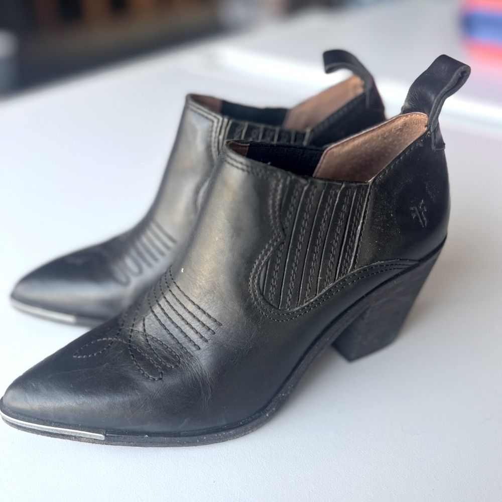 Frye Cowboy Ankle Boots
